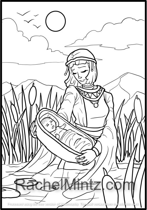 Passover Story - Coloring Book (Pesach Story Coloring) PDF Book