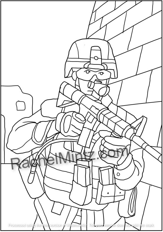U.S. Marines Coloring Book - Oorah! American Soldiers In Military Action (PDF Book)
