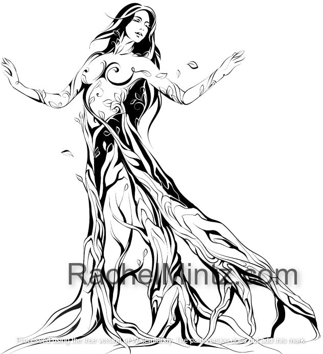 Woodland Wonders - Fantasy Art Coloring Book, Beautiful Women Rachel Mintz PDF Book