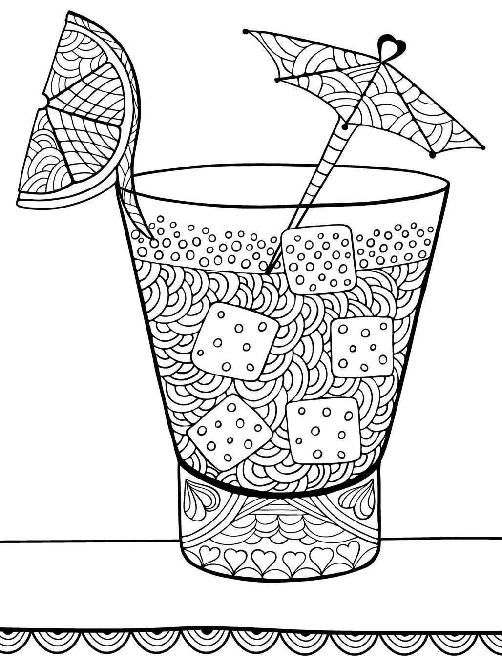 Alcohol Giggles - Wine & Cocktails PDF Coloring Book