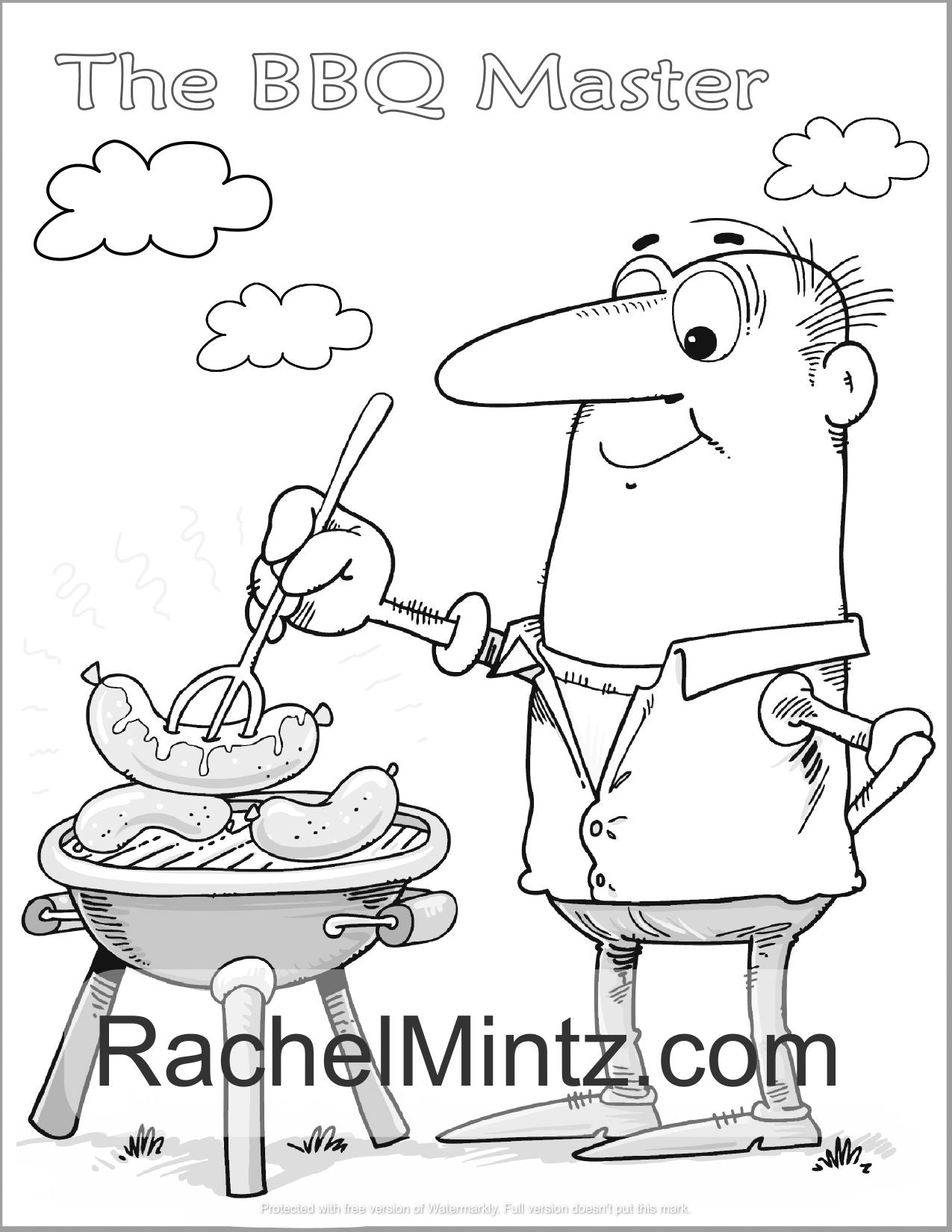 Awesome Dad - Comics Style Father's Day Coloring Book (Digital Format)