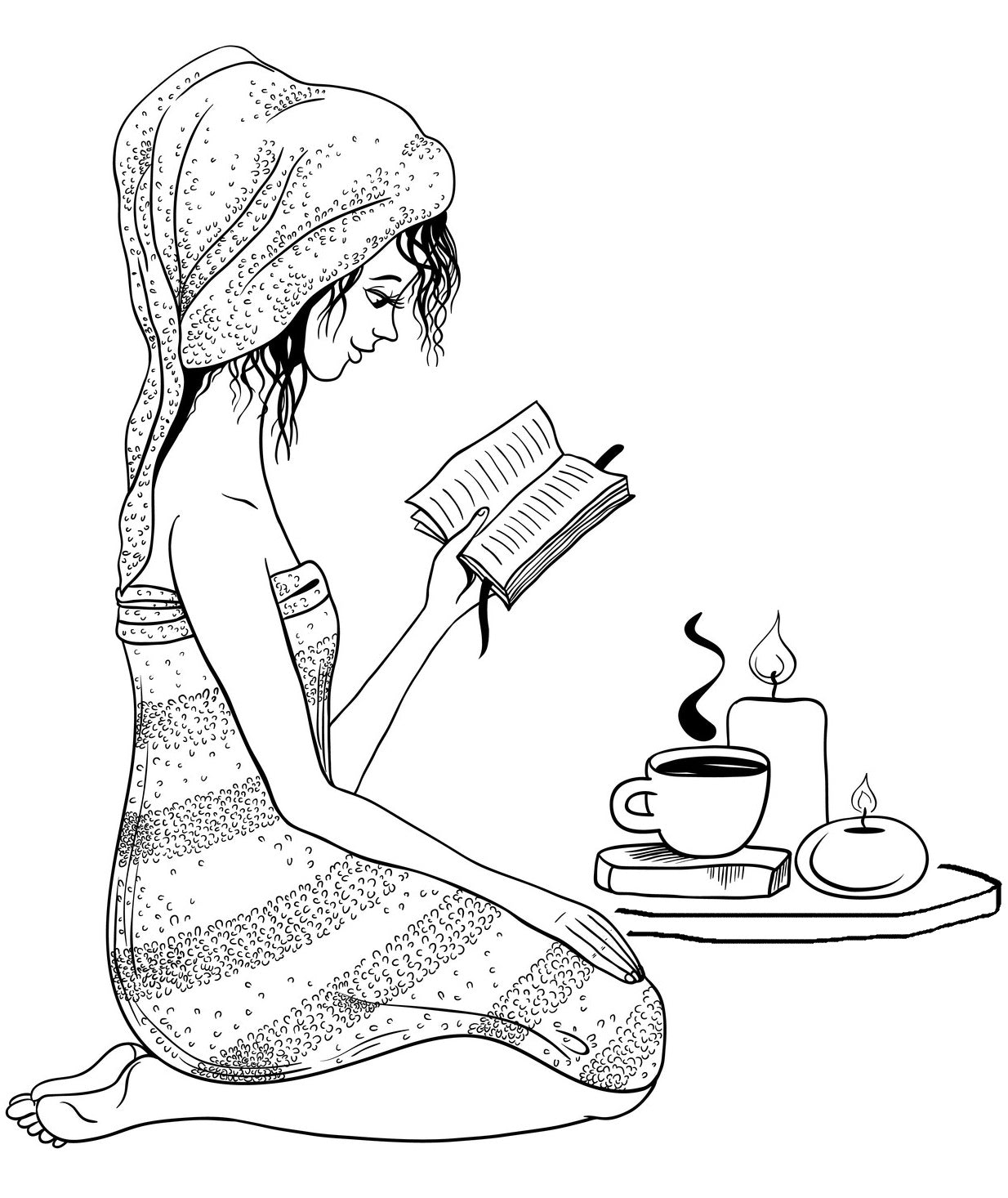 Bookworms - Book Lovers Coloring Book For Readers - Book Art Rachel Mintz