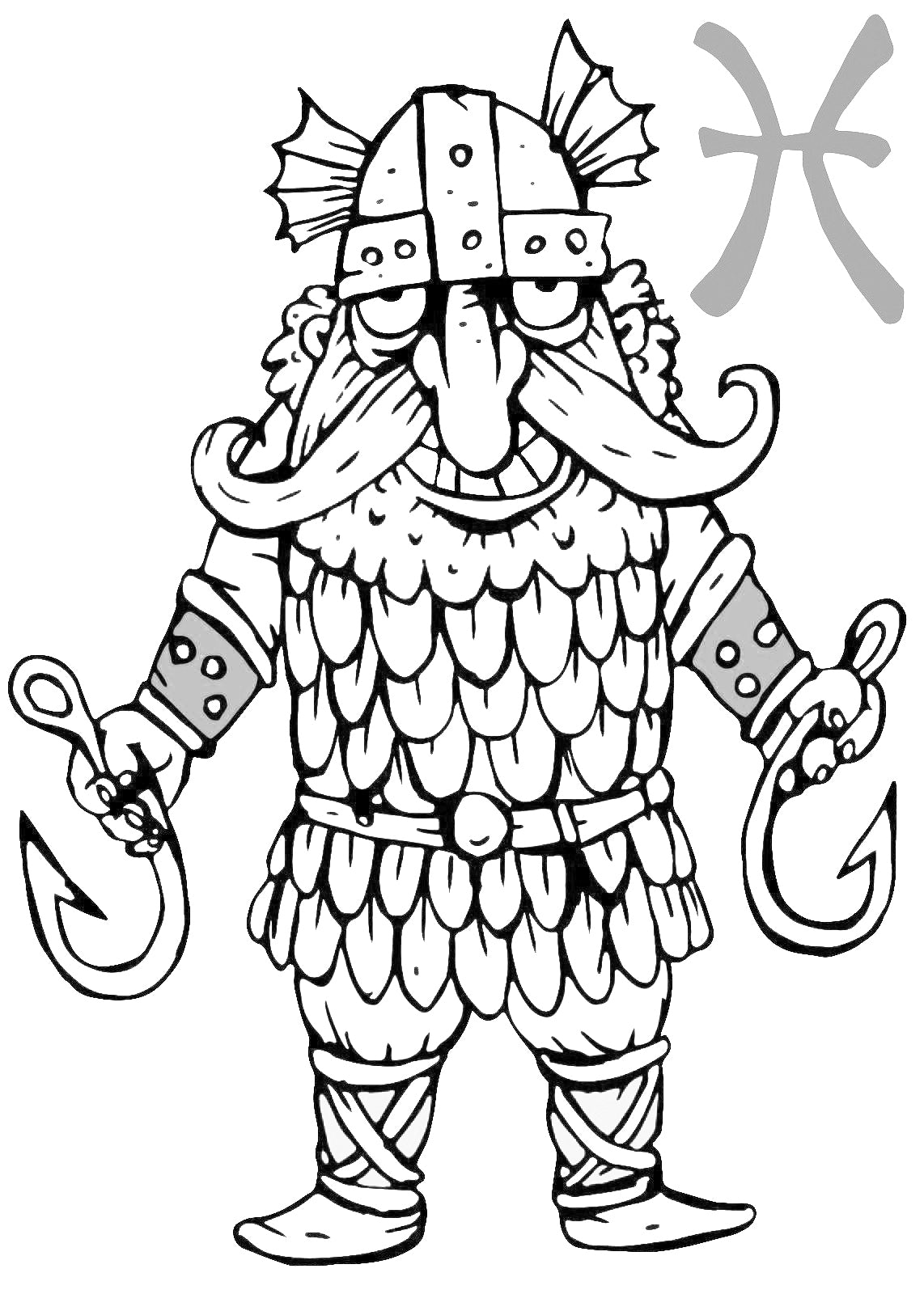 Comic Zodiac - Large Print & Easy Coloring Book For Adults Rachel Mintz