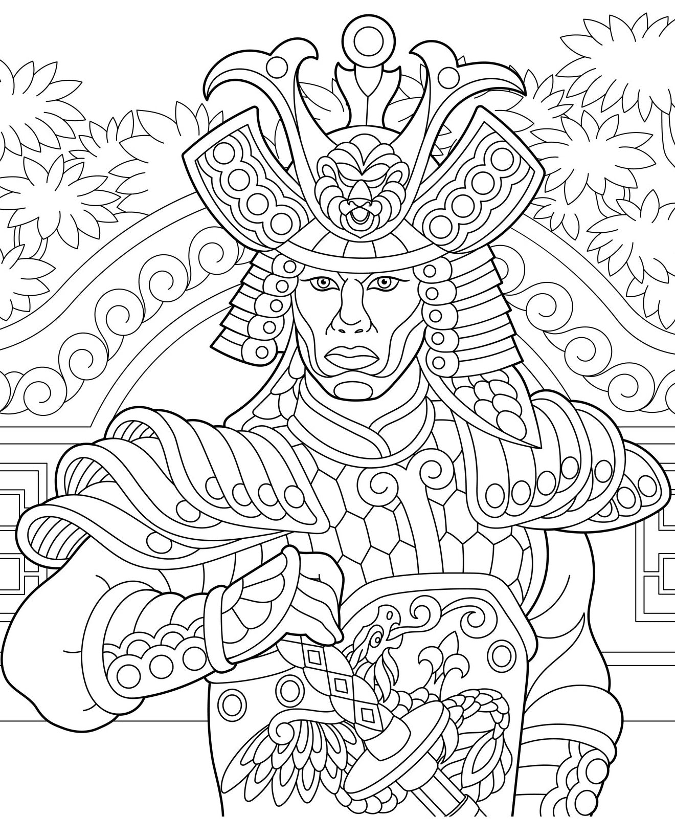 Faces & Places - Detailed Cultures – Native Indians, Japanese, Kings of Egypt, Coloring Book