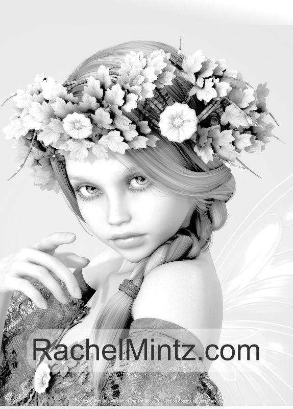 Fantasy Fairy Coloring Page