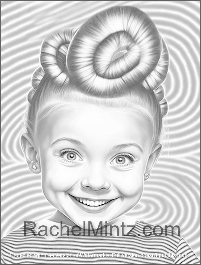 Feelings and Smiles - Artistic Grayscale Portraits of Optimistic Women, Boys & Girls, AI Art (Printable PDF Book) by Rachel Mintz
