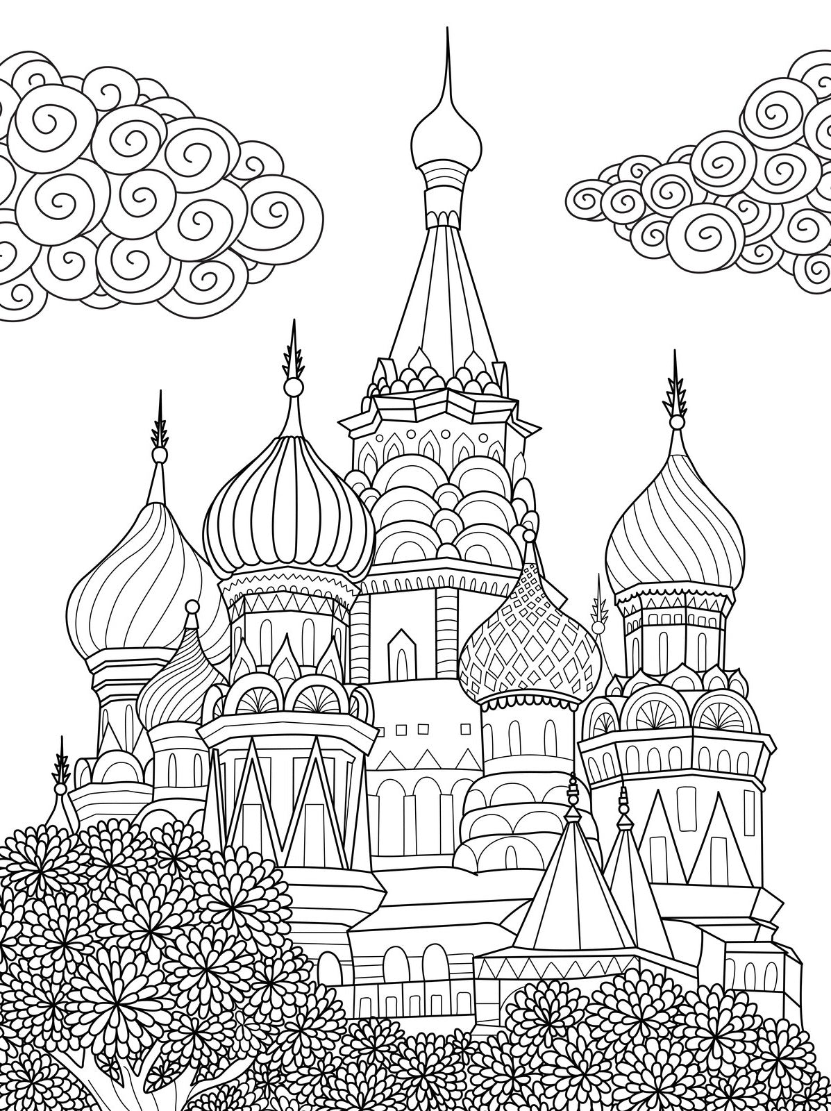 Freedom - Detailed Outdoors Doodle Landscapes Coloring Book Rachel Mintz
