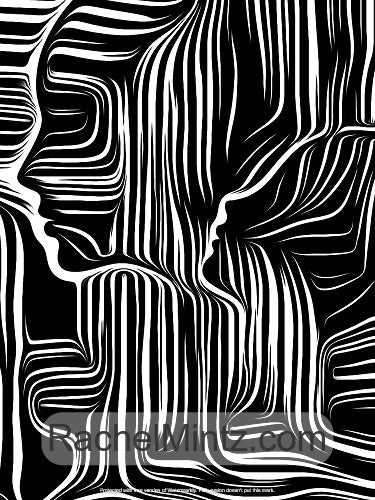 Heartbeat Batik - Abstract Large Print Coloring Book With High Contrast Swirl Patterns for Relaxation, Digital PDF Book