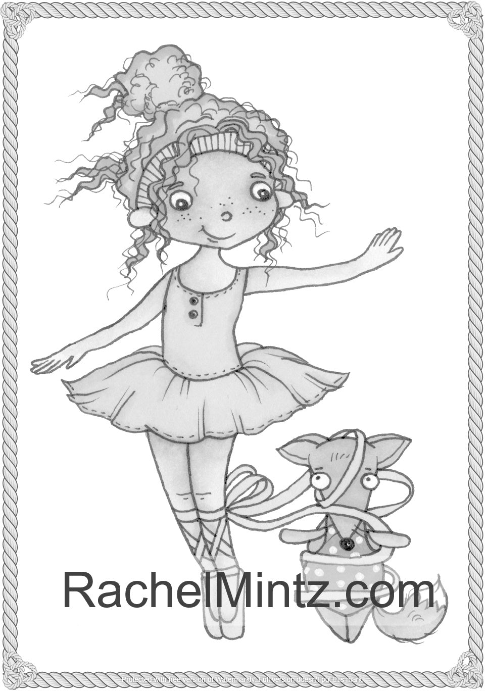 Love & Hugs Sweet Grayscale Coloring Book, Cute Girl And Her Adorable Friends (Printable Format Book)