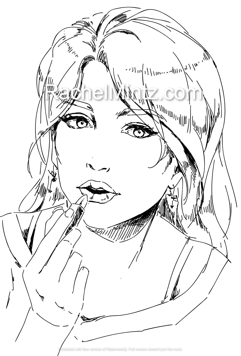 Pretty Girls - Various Portraits Styles With Beautiful Women Faces - Printable Format Book