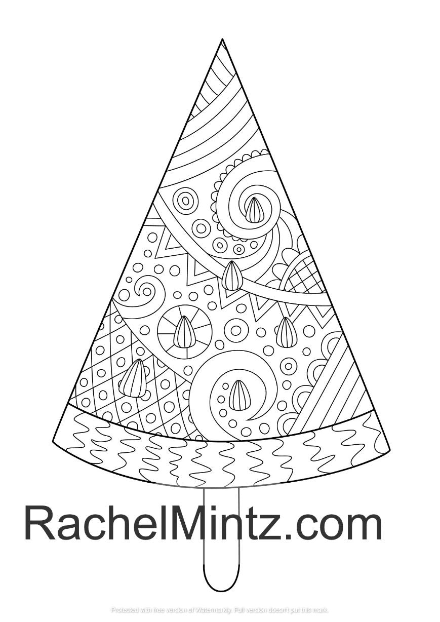 The Giant Ice Cream - Summer Fun Coloring Book (Digital PDF Format)