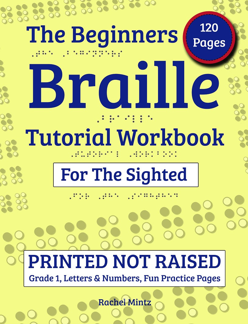 Braille Math Textbook Example Beginners Braille Tutorial for The Sighted (Digital PDF Pages) Grade 1 ...