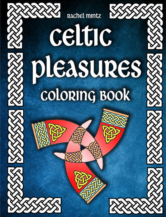 Celtic Pleasures - Seamless Abstract Art, PDF Coloring For Adults