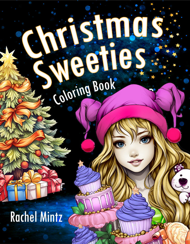 Christmas Sweeties - Xmas Holiday Girls in Winter Scenes & Seasonal Decorations (Digital PDF Book)