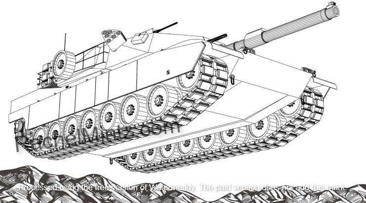 Lethal War Machines - Military, Tanks, Machine Guns, Fighter Jets - Coloring (PDF Book)