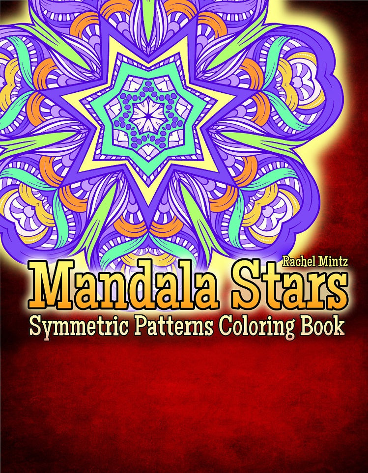 Mandala Stars - Stress Relieving Patterns Coloring (PDF Book)