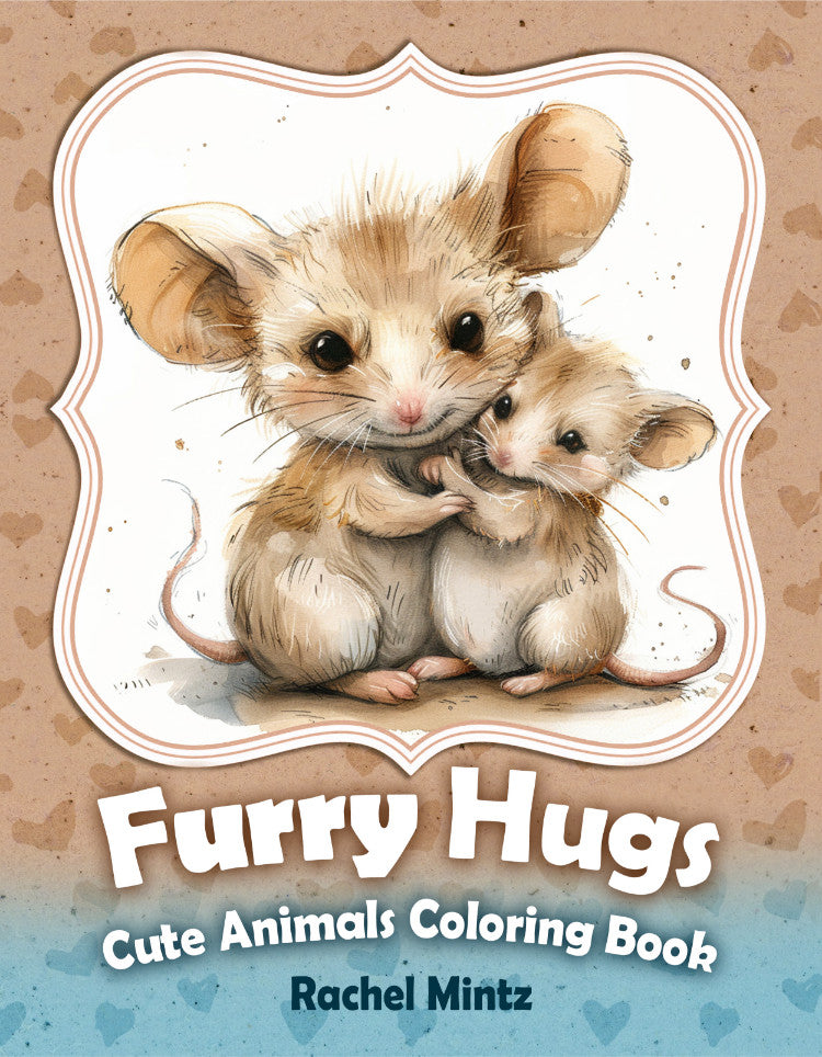 Furry Hug - Cute Animals Coloring Book (PDF Book)