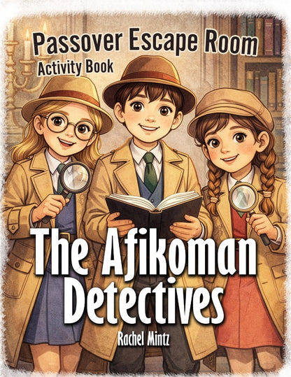 The Afikoman Detectives: Passover Escape Room Activity Book for Ages 6-12 (Printable PDF Book)