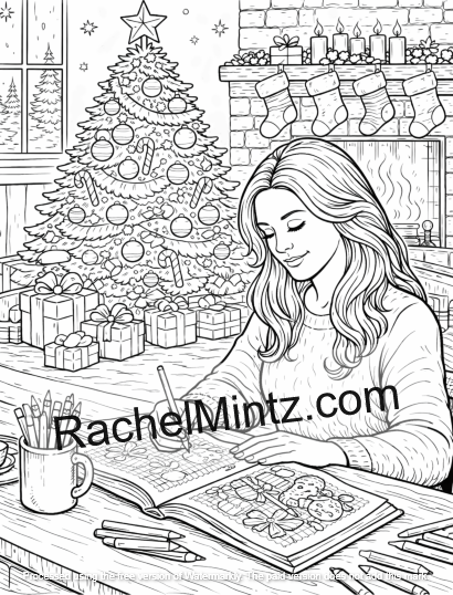 Christmas Coloring Gift From Rachel Mintz's Shop