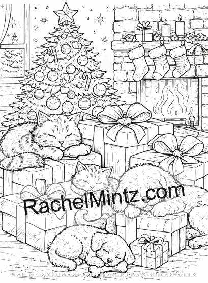 Christmas Coloring Gift From Rachel Mintz's Shop