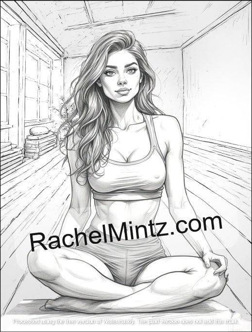 Sensual Yoga - Steamy Coloring Book for Adults 21+ (PDF Book)