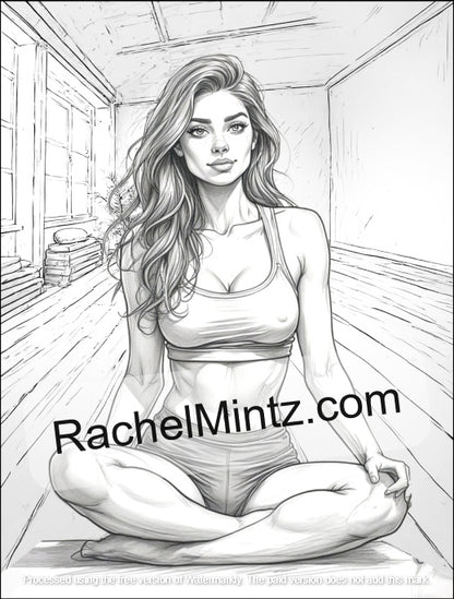 Sensual Yoga - Steamy Coloring Book for Adults 21+ (PDF Book)