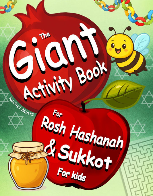 The Giant Activity Book For Rosh Hashanah & Sukkot - PDF Book Printable Pages