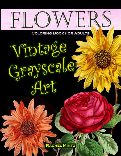 Vintage Flowers Coloring Page