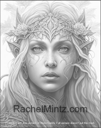 The Elf of Paladin - Elf Queen Coloring Page (PDF)