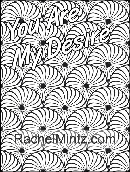 33 Love Phrases To Express Love - Repetitive Geometrical Seamless Anti Stress Designs (PDF Coloring Book)