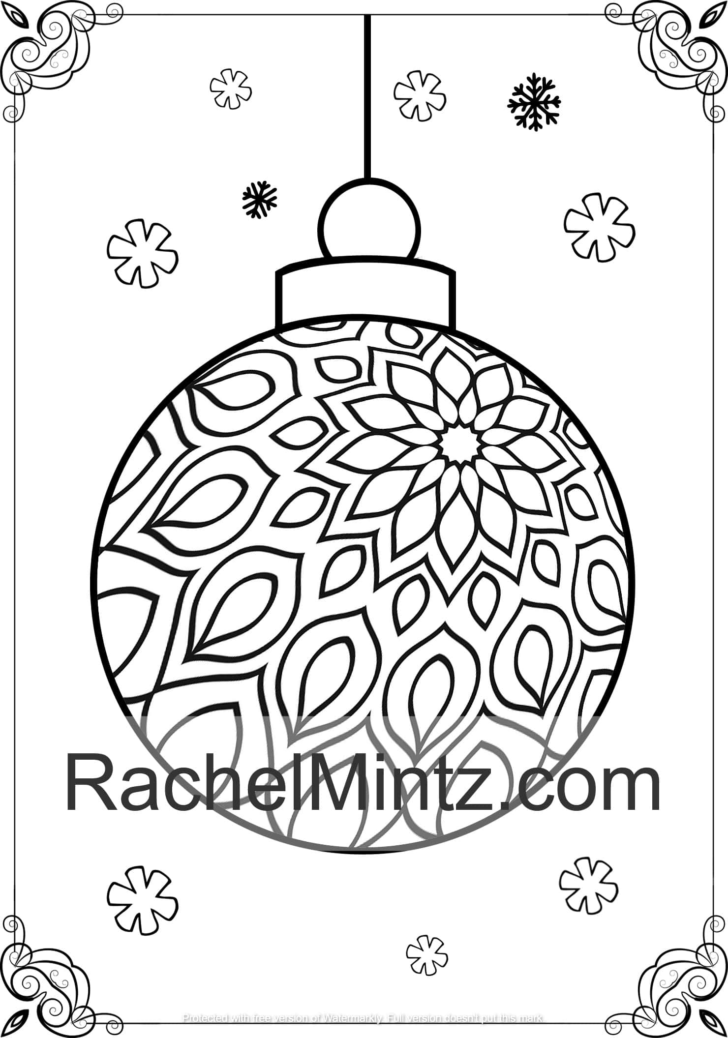 50 Large Print Ornaments Coloring Book For Adults, Easy Christmas Tree – Rachel Mintz Coloring Books 50-large-print-ornaments-coloring-book-for-adults-easy-christmas-tree-rachel-mintz-coloring-books