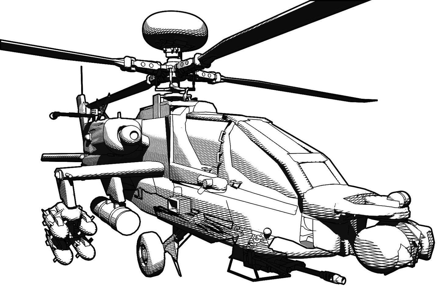 Lethal War Machines - Military, Tanks, Machine Guns, Fighter Jets - Coloring (PDF Book)
