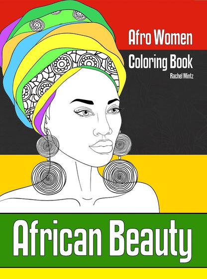 African Beauty - Afro Women Portraits Coloring Book