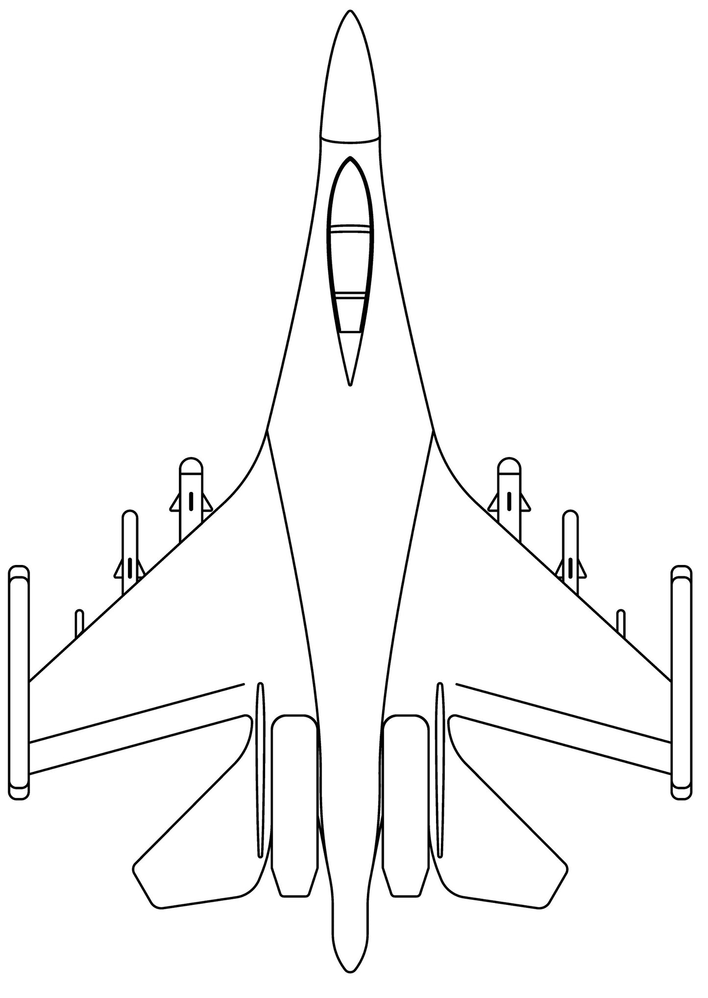 Air Force - PDF Coloring Book - For Toddlers & Kids (Ages 3-5)