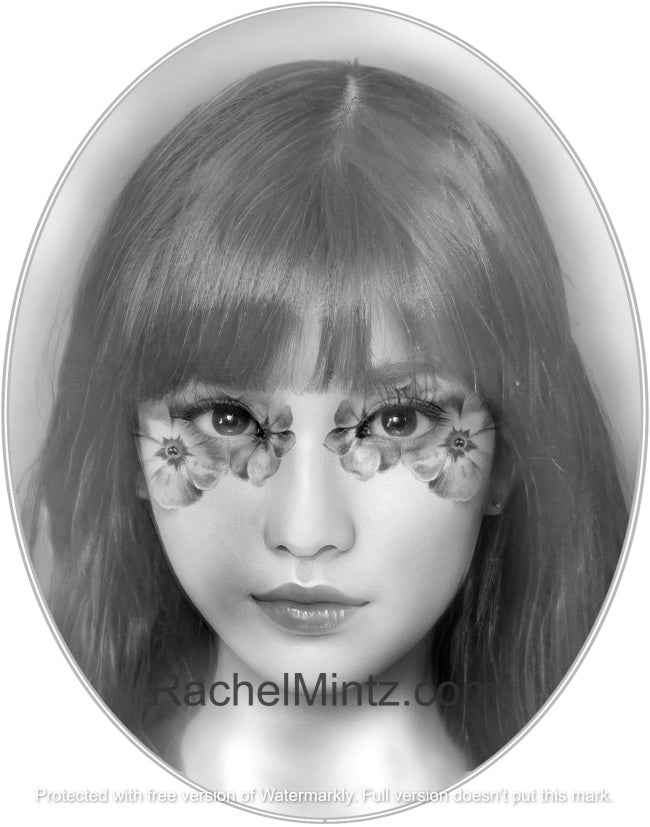 Angelic Beauties 2 - Grayscale Coloring for Adults (Digital PDF Book)