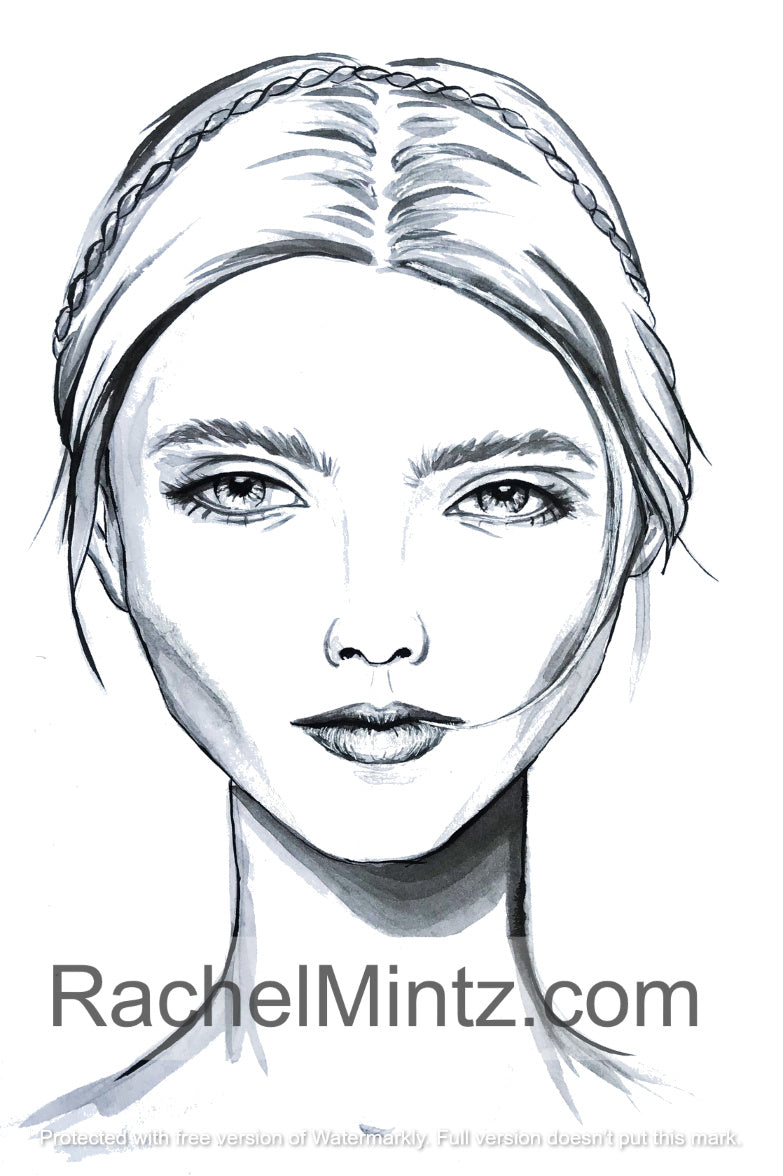 Beautiful Women Portraits - Gorgeous Women Faces Coloring Book - Rachel Mintz