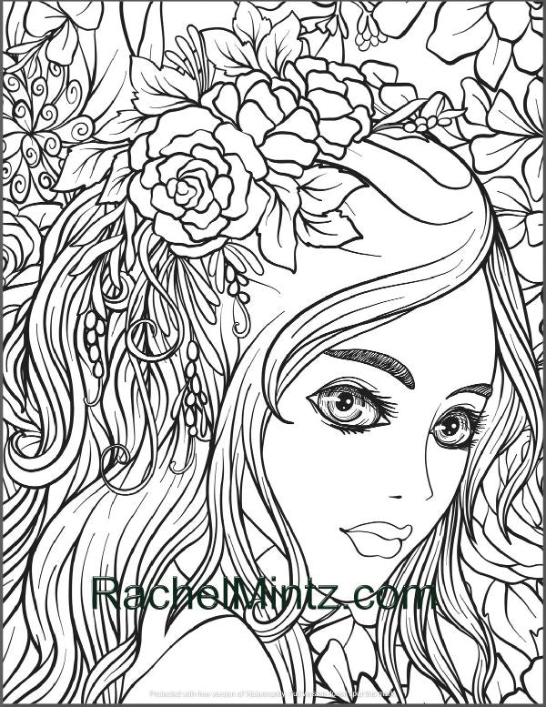 Beauty Garden Coloring Page