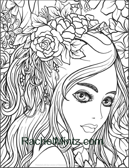 Beauty Garden Coloring Page
