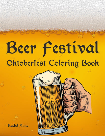 Beer Festival - Oktoberfest, PDF Coloring Book