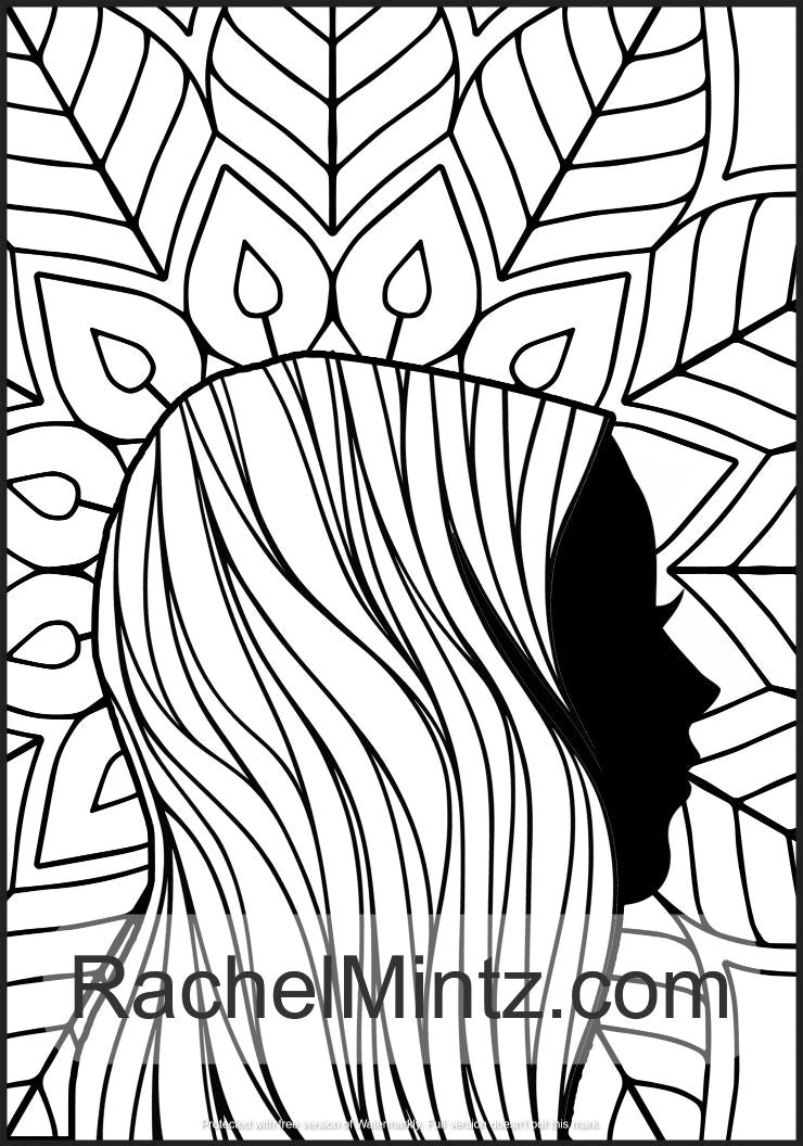 Black Shadows Mandalas - Amazing Designs For Mindful Relaxation, Digital Coloring Book