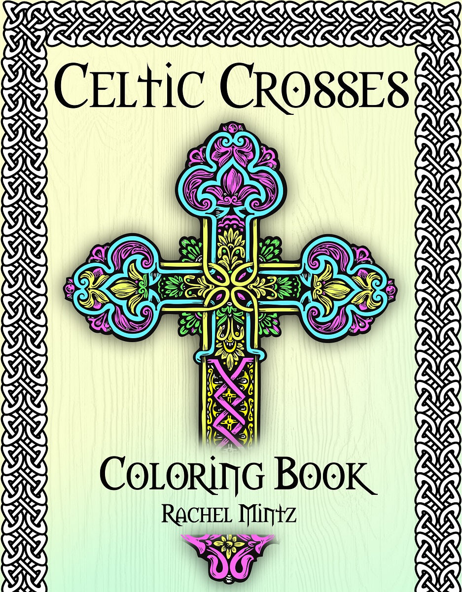 Celtic Crosses Coloring Page