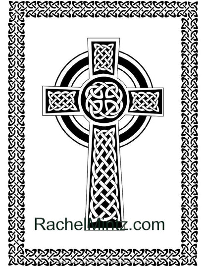 Celtic Crosses Coloring Page