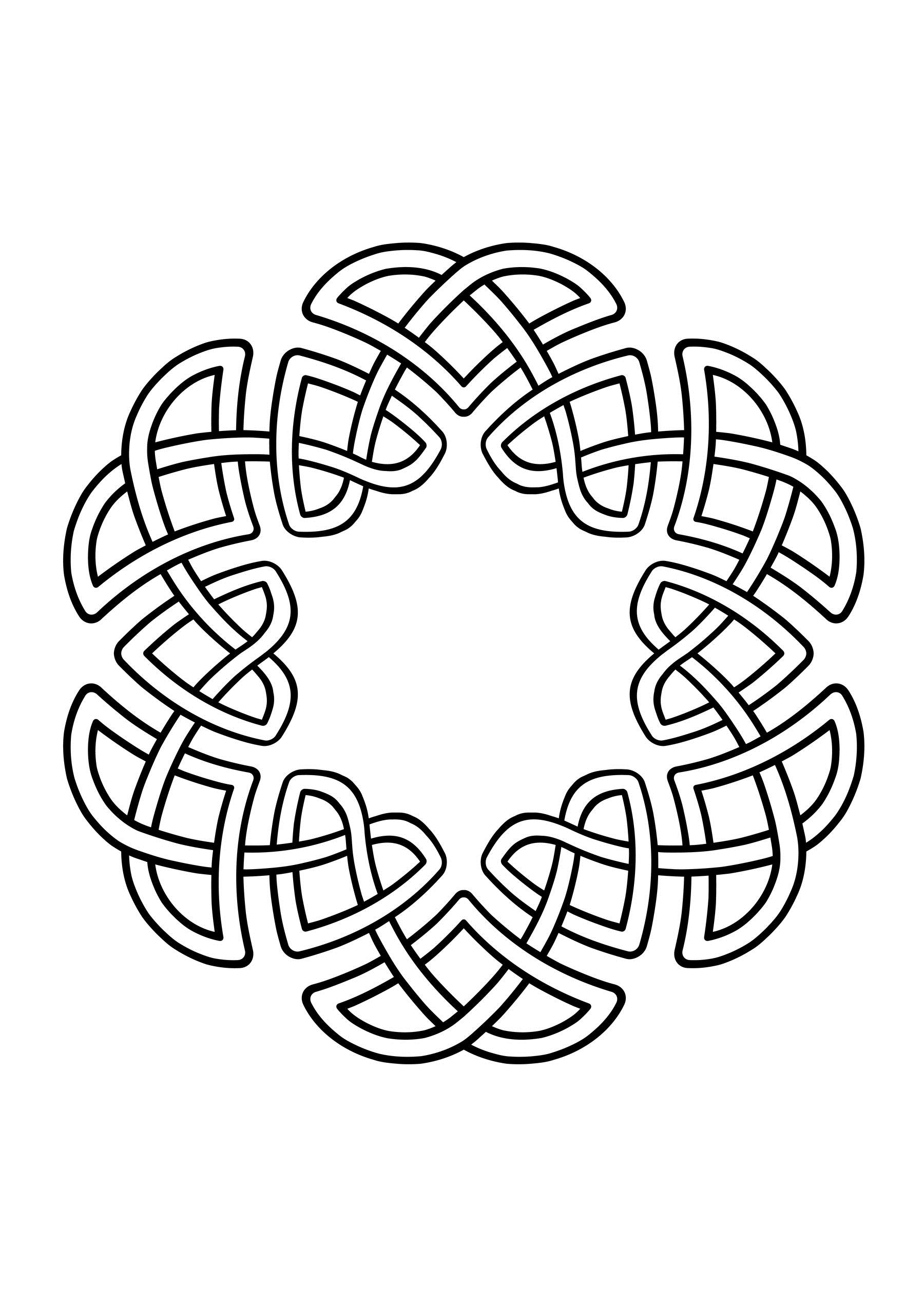 Celtic Knot Coloring Pages For Kids