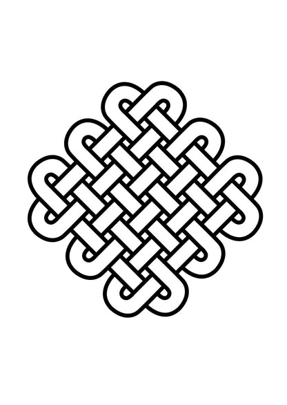 Large Print Celtic Knots - Coloring Book For Seniors  / Visually Impaired