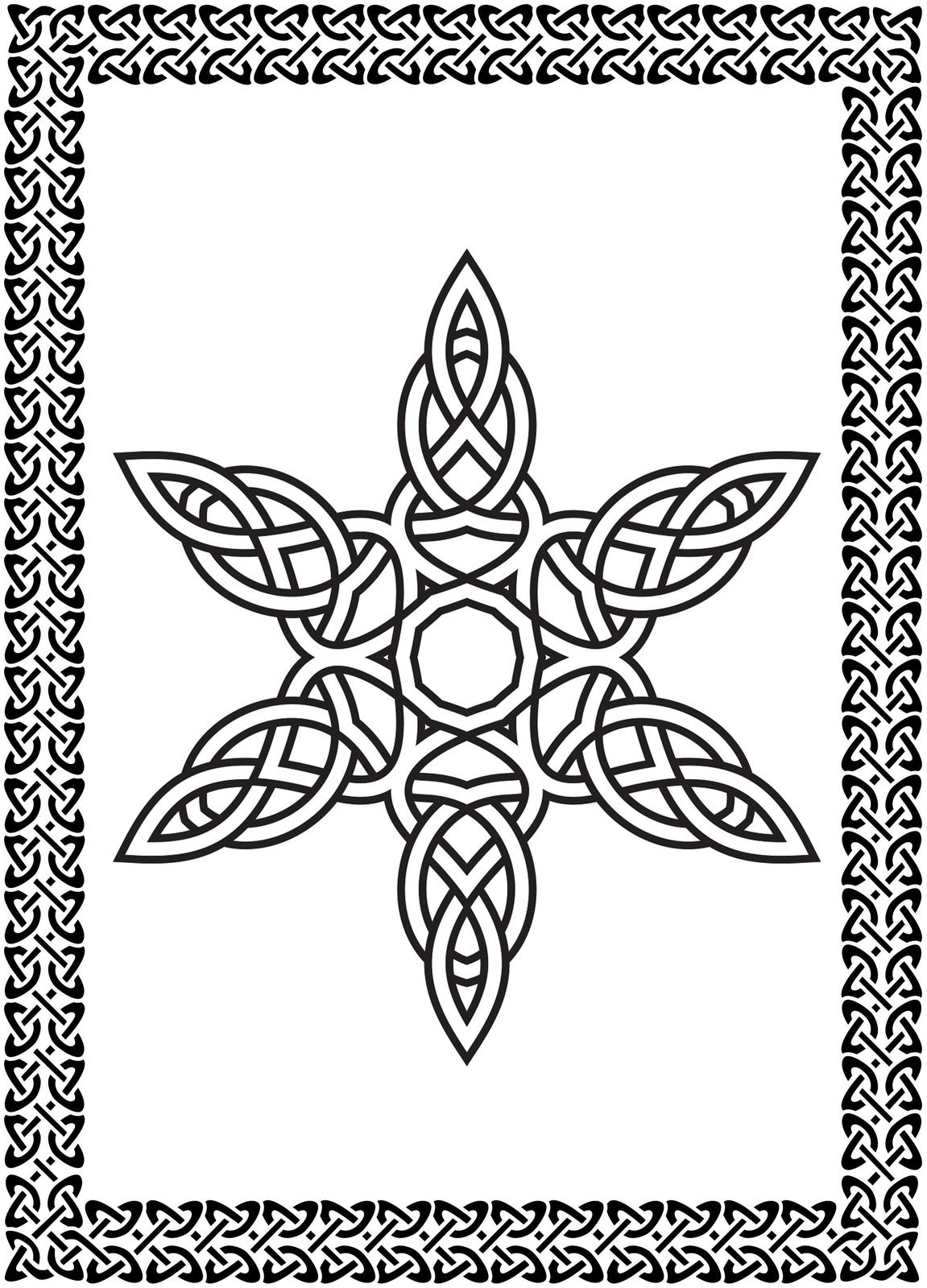 Celtic Patterns Coloring Book - Seamless Celtic Knots Mandala Designs Rachel Mintz