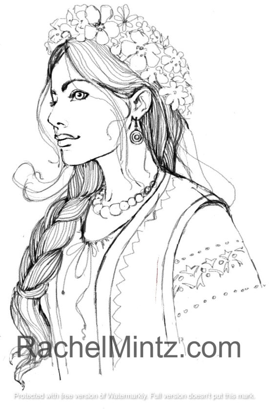 Enticing Women - Beautiful Multicultural Portraits, Rachel Mintz PDF Coloring Book