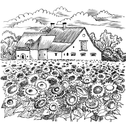 Farm Houses & Rural Village Landscapes In Scenic Nature (PDF Book)