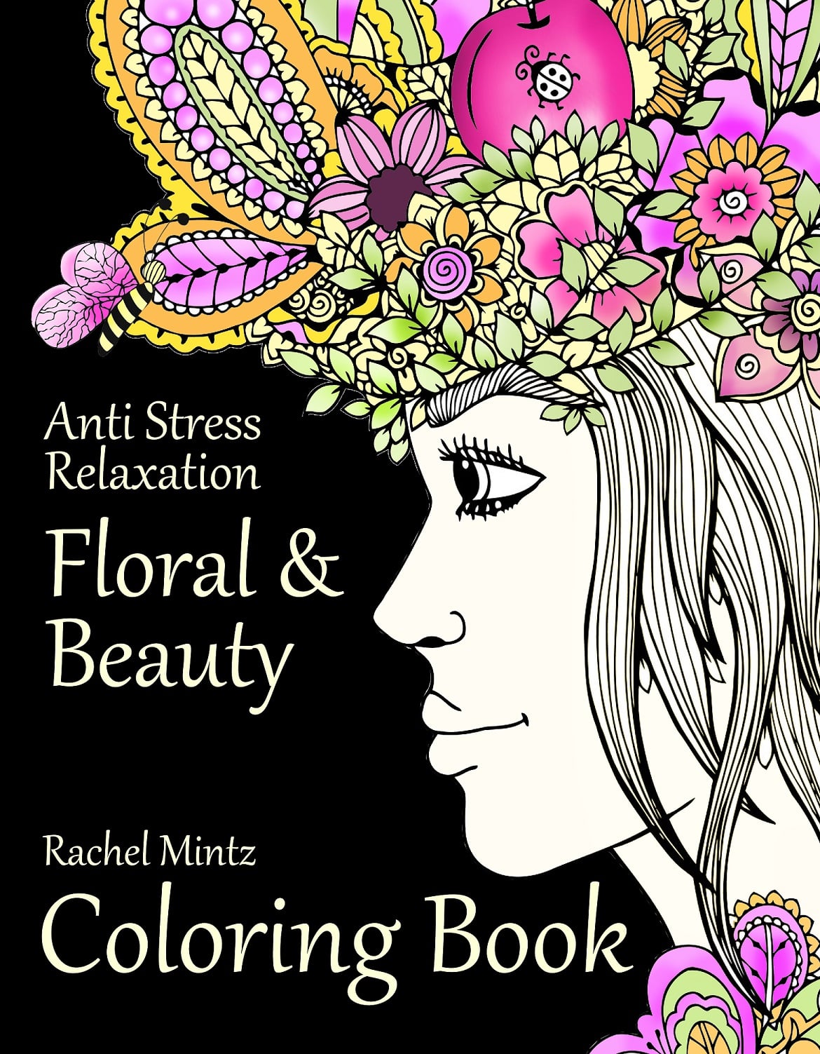 Floral & Beauty Anti Stress Relaxation Coloring For Adults Digital