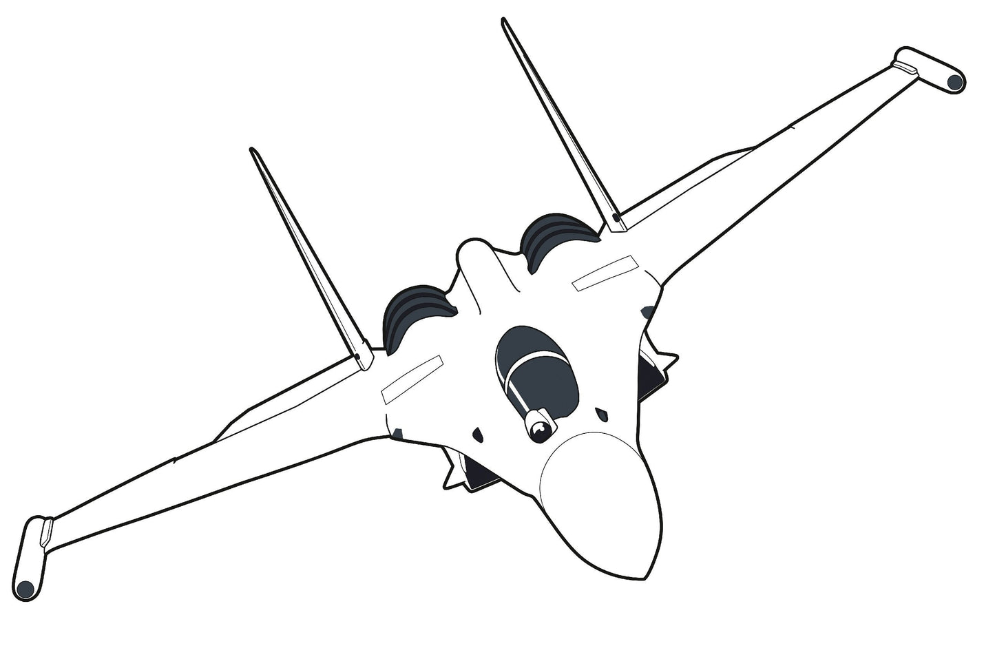 Flying War Machines - Fighter Jets, PDF Coloring Book