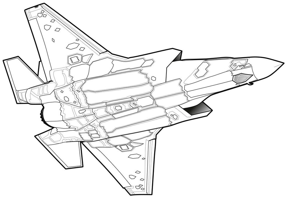Flying War Machines - Fighter Jets, PDF Coloring Book – Rachel Mintz ...